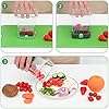 Strawberry Slicer - Fruit Slicer with Container - Pro Soft Food Chopper - Detachable Fruit Cutter Chopper with Push Plate - 2 Blades - Green